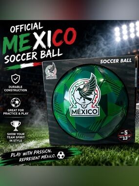 Icon Sports Official Licensed FMF Mexico Team Soccer Ball Size 5 – NIB